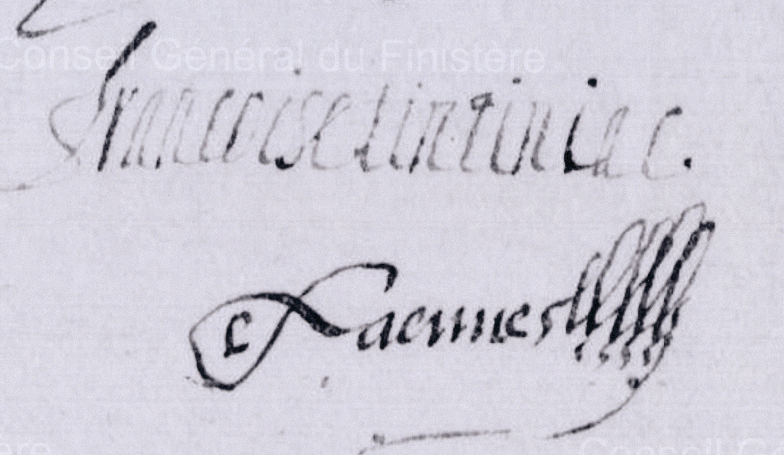 Signature de Louis Lannec