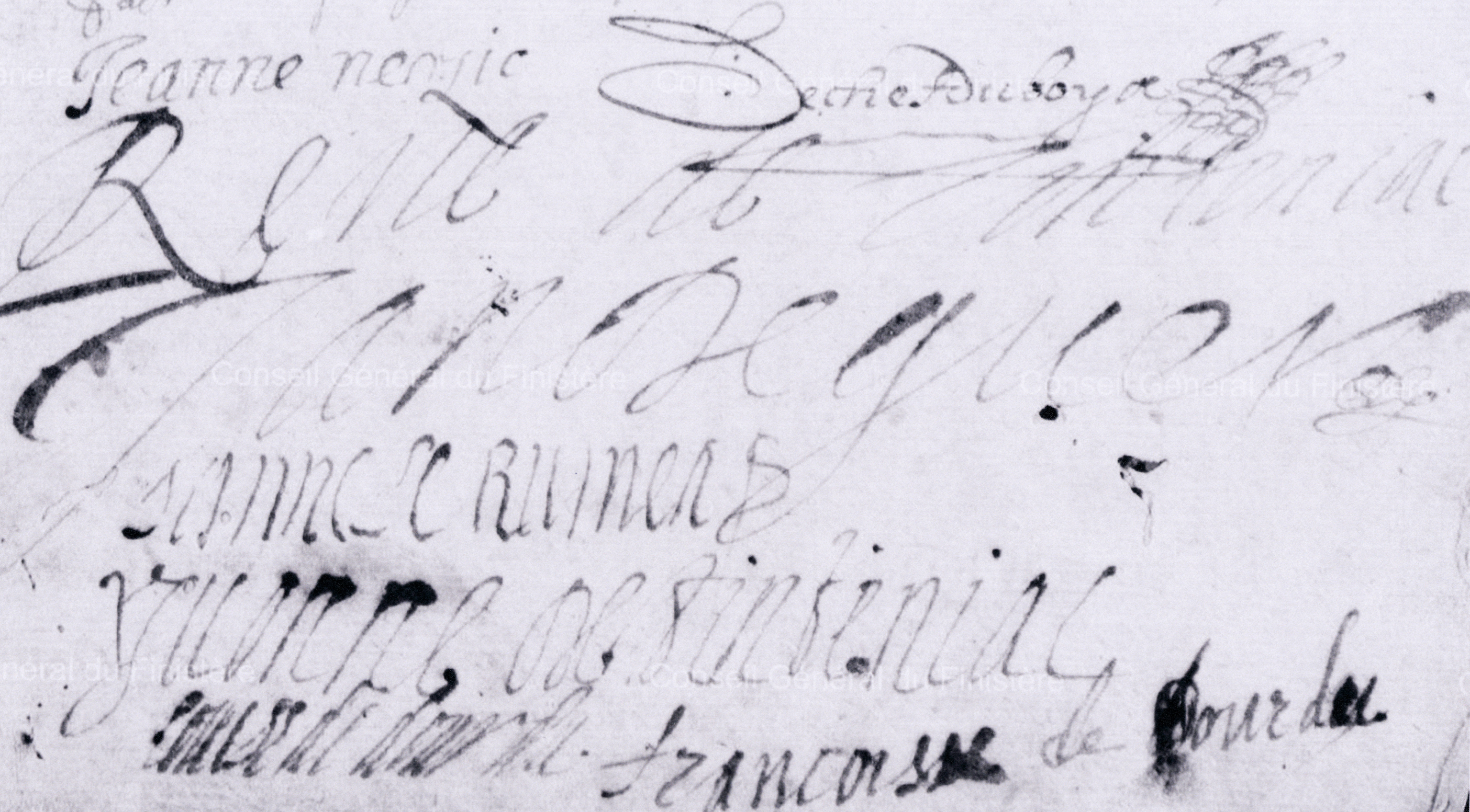 Signature de Jeanne Nerzic