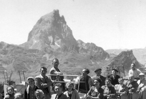 Voyage  Artouste en 1950, vue de l'Ossau