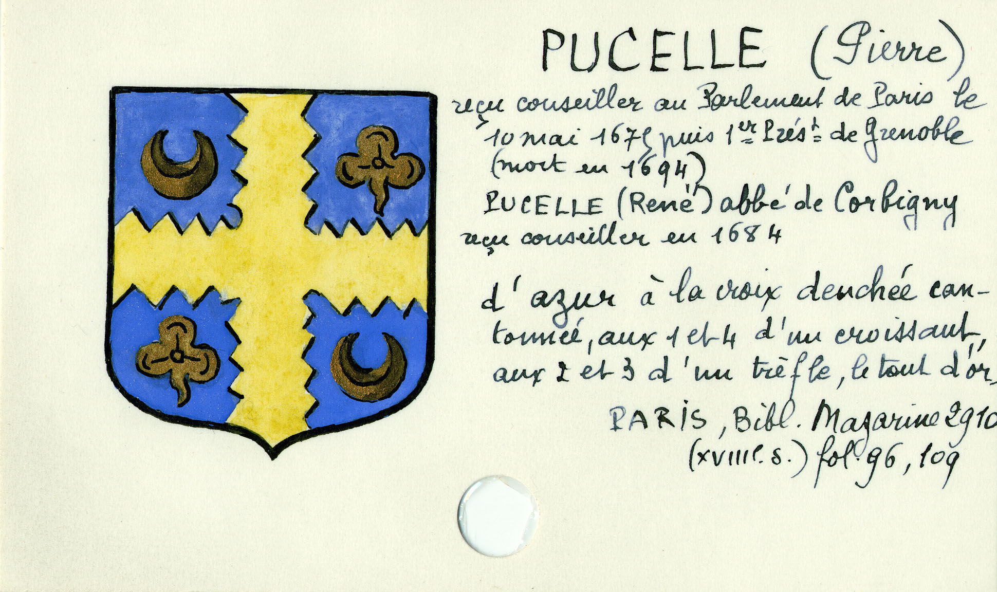 Blason des Pucelle